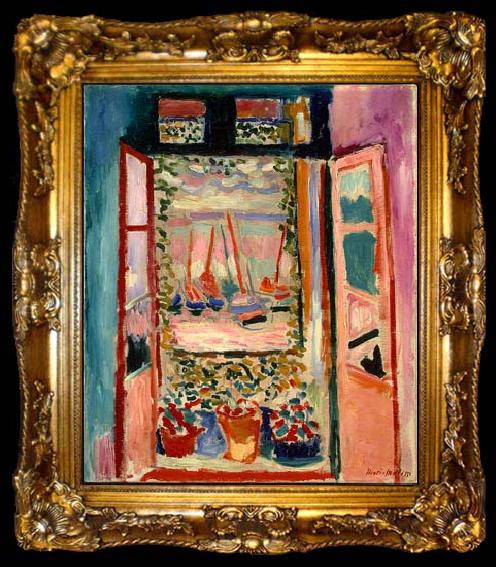 framed  Henri Matisse Open Window, ta009-2